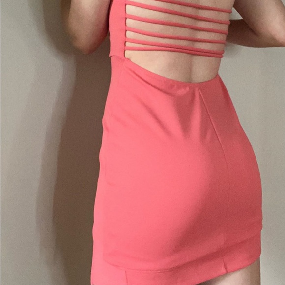 STRAPPY CORAL DRESS - Picture 4 of 6